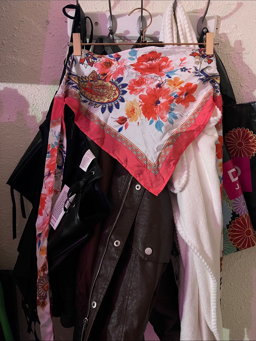 Pink Tropical Bandanna Top